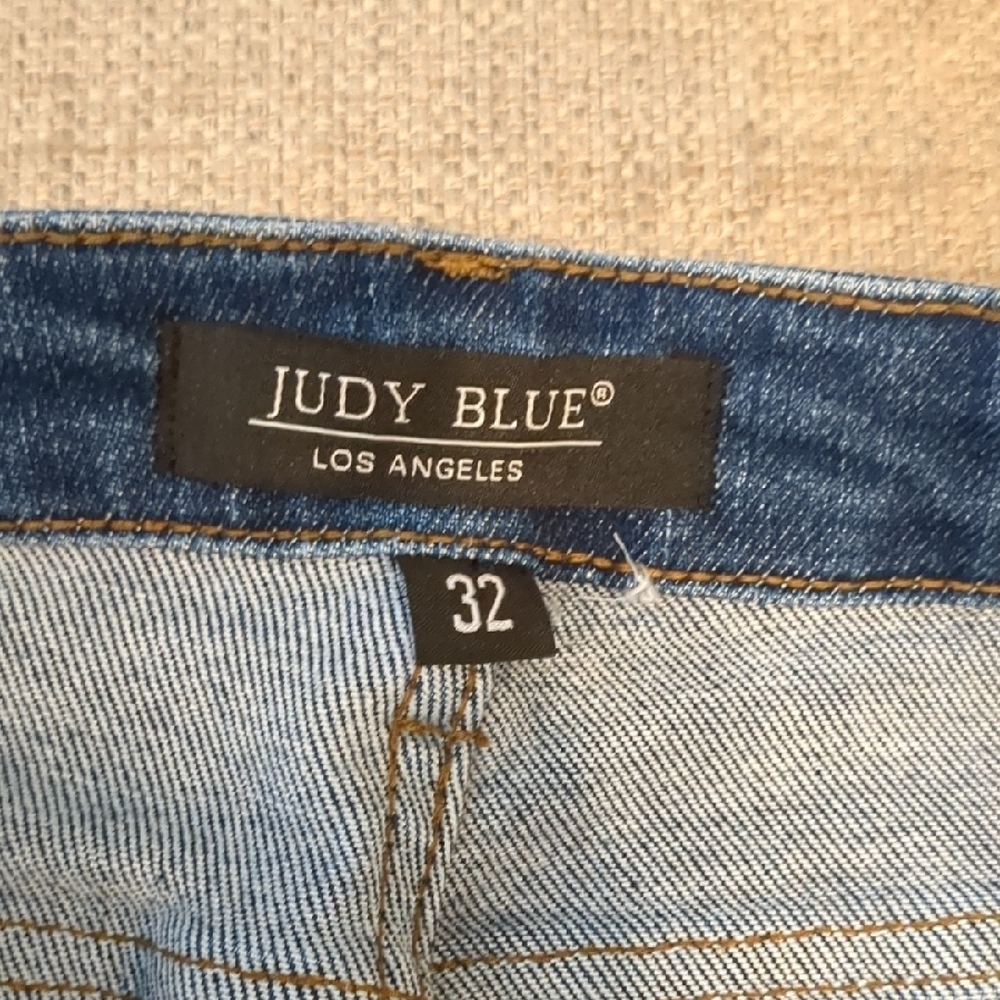 Judy Blue Women's Blue Jeans 90's straight 32" waist - Picture 7 of 15